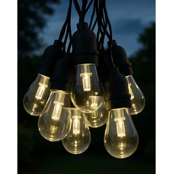 Venkovní osvětlení LED Venkovní dekorační řetěz 10xLED/0,15W/230V 3,8 m IP44 černá