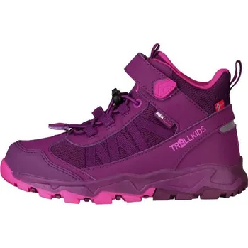 Dětská treková obuv Trollkids Kids Tronfjell Hiker Mid nepromokavé růžové turistické boty (476-234) 35