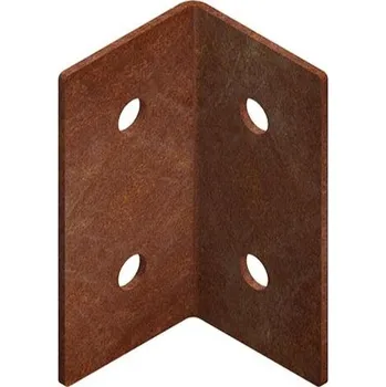 Zahradní obrubník Modo Spojka na zahradní obrubník 3 x 3 x 6 cm, corten, rohová CORGARDEN 1027