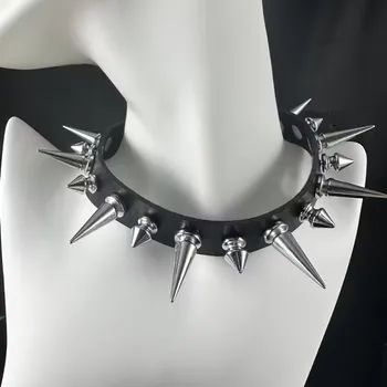 Náhrdelník Koženkový černý Gothic Choker, Ostatní, skladem