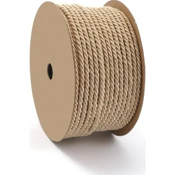 Příze Šňůra Twisted 3 mm Béžová