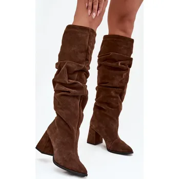 Dámské kozačky Kozačky na podpatku model 219401 Step in style 39