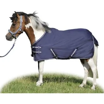 Sport Lehká výběhová deka HKM Eco 600D s fleecem deep blue 105cm