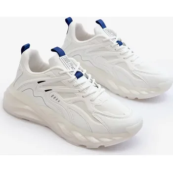 Pánská treková obuv Pánské tenisky HI-POLY SYSTEM Sportovní boty Big Star Bílé Velikost: 43