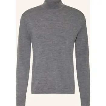 Pánské oblečení Calvin Klein Pánský Svetr Z Merino Vlny, šedá, M