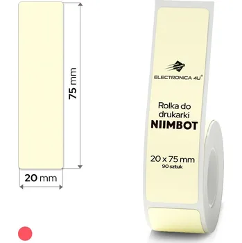 Samolepící etiketa Samolepicí štítky, termální samolepky pro tiskárnu Niimbot D101, 20x75 mm