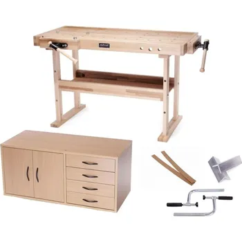 Průmyslová sponka AKCE - sada hoblice Diamond 1500 se skříňkou a příslušenstvím + doprava zdarma