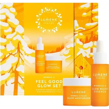 Pleťový krém Lumene NORDIC-C Valo Nordic-C [Valo] Feel Good Glow Dárková sada Pleťová esence 30ml + Pleťový krém 50ml