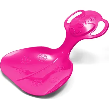 Boby Dětský sáňkovací kluzák lopata Baby Mix COMFORT LINE M růžový