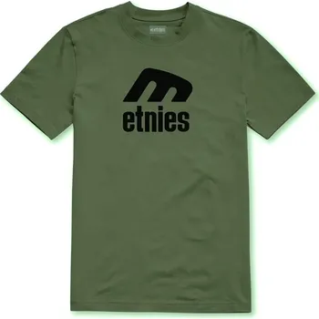 Pánské tričko etnies Pánské triko icon e tee military