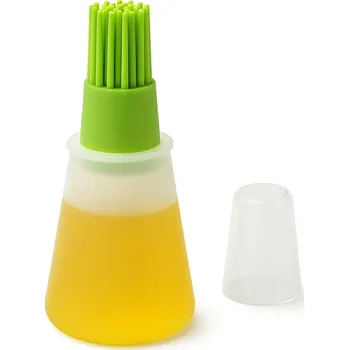 Kosmetický štětec Silikonový štětec s nádobkou na olej TSG-282, kuchyňský štětec na vodu