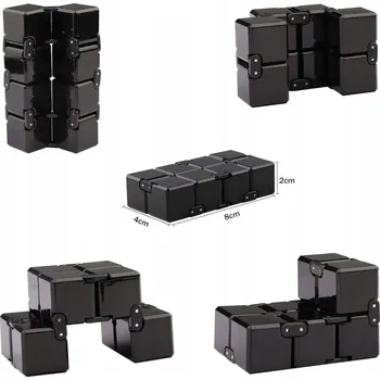 Hlavolam KOSTKA NIESKOŃCZONA ZABAWKA SKŁADANA ANTISTRESOVÁ KOSTKA PRO DĚTI S ADHD AUTISMEM