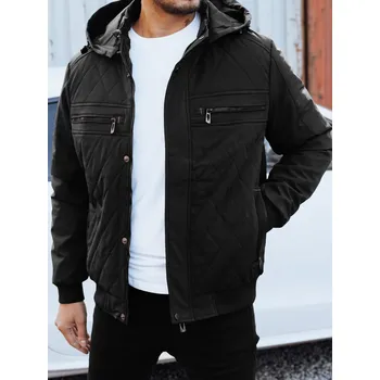 Pánská softshellová bunda Pánská bunda přechodná prošívaná s kapucí TX5037 Barva: Černá, Velikost: XL