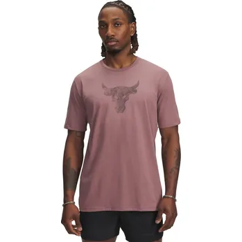 Pánské tričko Pánské tričko s krátkým rukávem Under Armour PJT RCK BRAHMA BULL SS TEE růžové 1383191-651 - XL | UK 14 | US 15