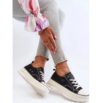 Dámské tenisky Dámské tenisky na masivní podrážce Big Star Black Velikost: 40