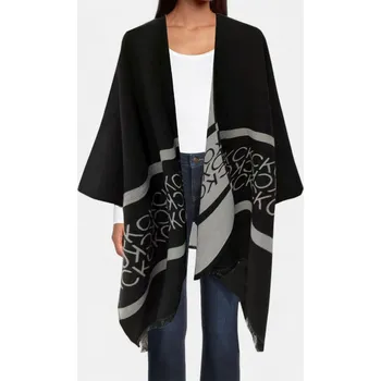 Šátek Pončo Calvin Klein - Barva Černá 56478 A3WS1024