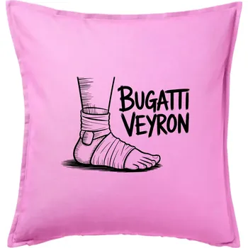 Polštář Bugatti vejron - Polštář 50x50 - 50x50 - Pouze potah ( Růžová )