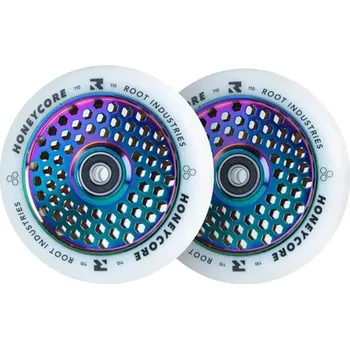 Kolečko ke koloběžce Kolečka Root Industries Honeycore White 110mm 2ks Neochrome