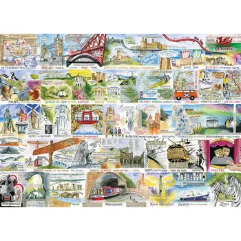 Puzzle Puzzle Britské a brilantní 1000 dílků GIBSONS