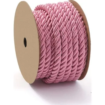 Příze Šňůra Twisted 7 mm Růžová