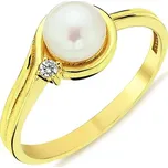 Zlatý prsten se zirkony ZR0077SJ72-6356 (585/1000) Vel.56 2,63g