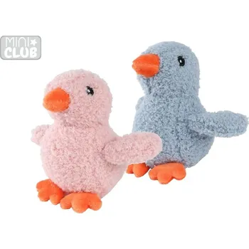 plyšák Mini Club ptáček plyšový 14 cm - mix barev (růžová, modrá)