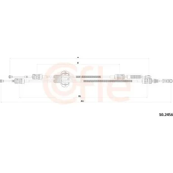Tažné lanko, ruční převodovka COFLE 92.10.2456