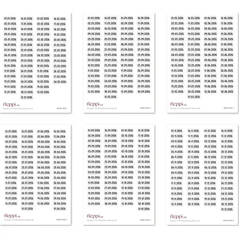 Kancelářské potřeby Fleppi Samolepková sada - data 2026