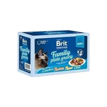 Brit Premium Cat D Fillets in Gravy Family Plate 1020g