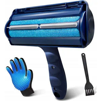 Váleček na chlupy KARTÁČ NA SRST RUKAVICE PRO PSA KOČKU VÁLEČEK ODSTRAŇOVAČ CHLUPŮ ŠTĚTEC