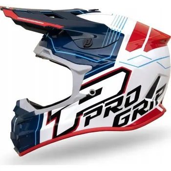 Moto oblečení PROGRIP CROSSOVÁ PŘILBA PG3080 ADVENTURE MODRÁ BÍLÁ ČERVENÁ 3080-227