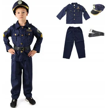 Karnevalový kostým KOSTÝM POLICISTY PRO CHLAPCE I DÍVKY vel . 110-1116/XS – NA PÁRTY