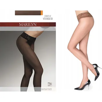 Dámské punčochy Punčocháče hladké Marilyn Erotic Vita Bassa 30den béžové Visone velikost 5