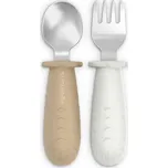 SUAVINEX | Lžička a vidlička COLOUR ESSENCE - krémová