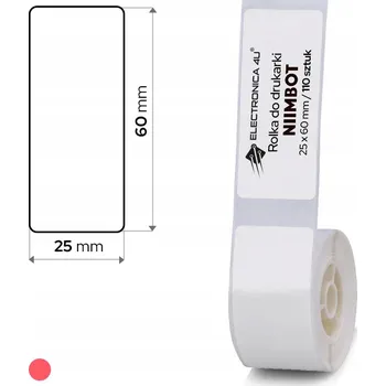 Samolepící etiketa Samolepicí štítky, termální samolepky pro tiskárnu Niimbot D101, 25x60 mm