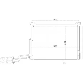 Výparník klimatizace Hart 621 646 Kondenzátor klimatizace