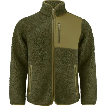 pracovní bunda James Harvest Bunda Sherpa Two-Tone Kingsley Men, fleecová, pánská COT62150057001-moss green S Zelená mechová