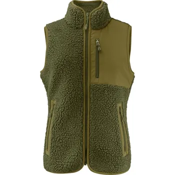 pracovní vesta James Harvest Vesta Sherpa Two-Tone Kingsley Women, fleecová, dámská COT62150557005-moss green 2XL Zelená mechová