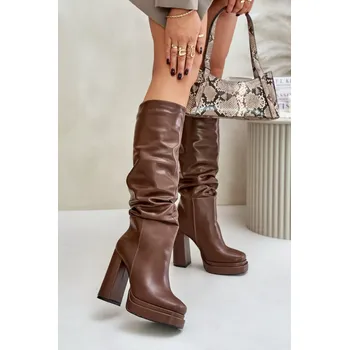 Dámské kozačky Kozačky na podpatku model 202730 Step in style 40