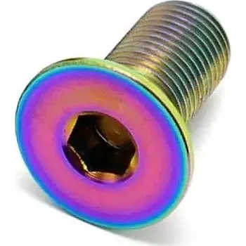 bmx TLC Hollow Titanium BMX Crank Spindle šroub (Rainbow)