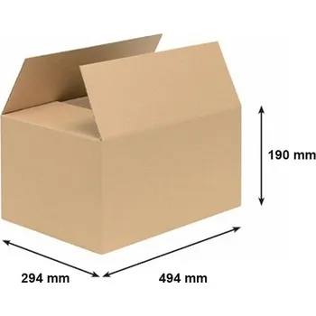 Kartonová krabice 494x294x190 mm 3VVL