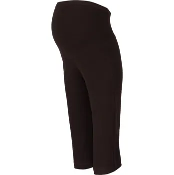 Be MaaMaa Těhotenské 3/4 tepláky s elastickým pásem - hnědé Velikost oblečení: XL (42)