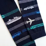 Chlapecké punčochové legíny Cestovatel - 92-98 / tmavě modrá