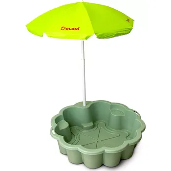 Pískoviště Doloni Pískoviště květ se slunečníkem Eco zelené