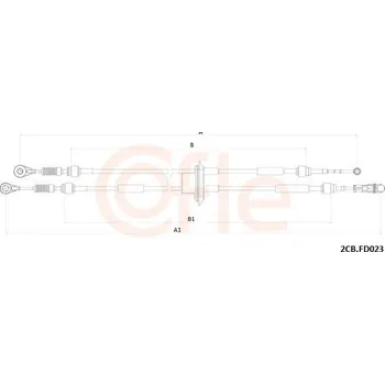 Převodovka Tažné lanko, ruční převodovka COFLE 92.2CB.FD023