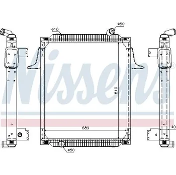 Chladič motoru Chladič - chlazení motoru NISSENS NIS67245