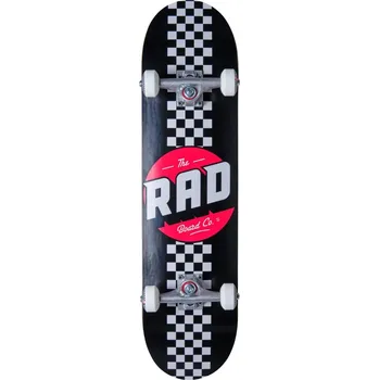 Skateboard RAD Checker Stripe Skateboard Komplet (7.25"|Černá)