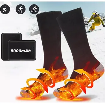 Pánské ponožky 5000MAH ZIMNÍ VYHŘÍVANÉ PONOŽKY 4 TEPLOTNÍ REŽIMY POHODLNÉ A PRODYŠNÉ