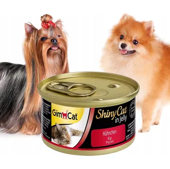 Krmivo pro kočku MOKRÉ KRMIVO PRO KOČKY GIMCAT SHINYCAT KUŘECÍ V ŽELÉ PLECHOVKA 70G