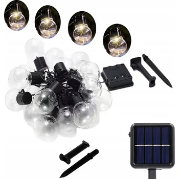 Venkovní osvětlení ZAHRADNÍ LED SOLÁRNÍ GIRLANDA SVĚTLA Rampouchy OSVĚTLENÍ TERASA ZAHRADA 10 LED